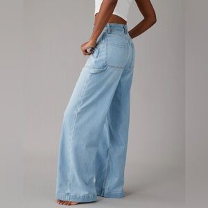 American Eagle | Dreamy Drape Stretch Super High-Waisted Baggy Wide-Leg Jean